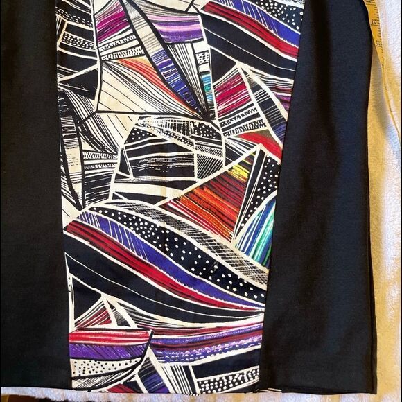 LIMITED COLLECTION Geometric Colorful Cotton Pencil Skirt.Size UK 12 =M - Picture 6 of 11